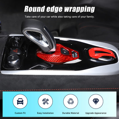 Red Real Carbon Fiber Interior Exterior Conosle Trim Cover For Lotus EMIRA 21-25 59