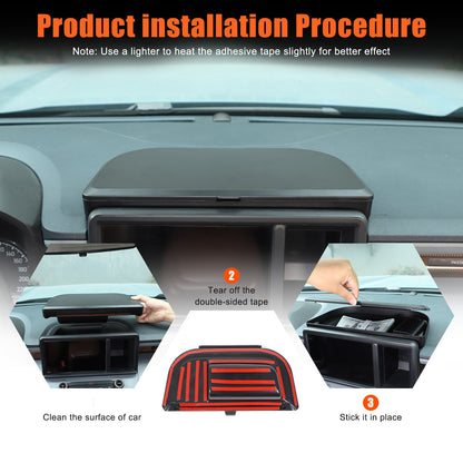 ABS Navigation Screen Rear Storage Box With Lid For Ford Maverick 2022+ US 20