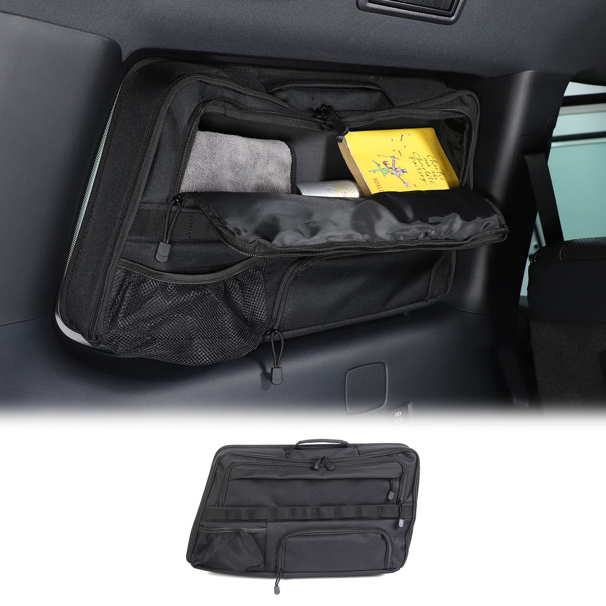 Car Trunk Left Side Window Storage Bag For Toyota Prado Land cruiser LC250 24 US 21