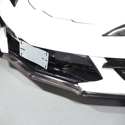 ABS Carbon Front Side Air Intake Vent Grille Cover Trim For Corvette C8 20+ 4