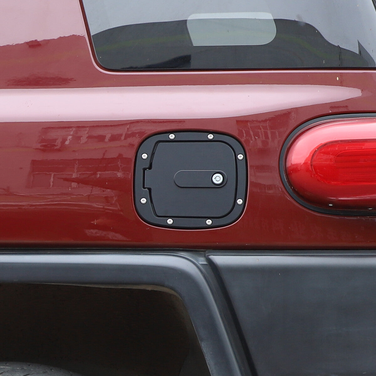 Replace Black Alloy Fuel Tank Cap Outer Cover Trim For Toyota FJ Cruiser 2007-21 9