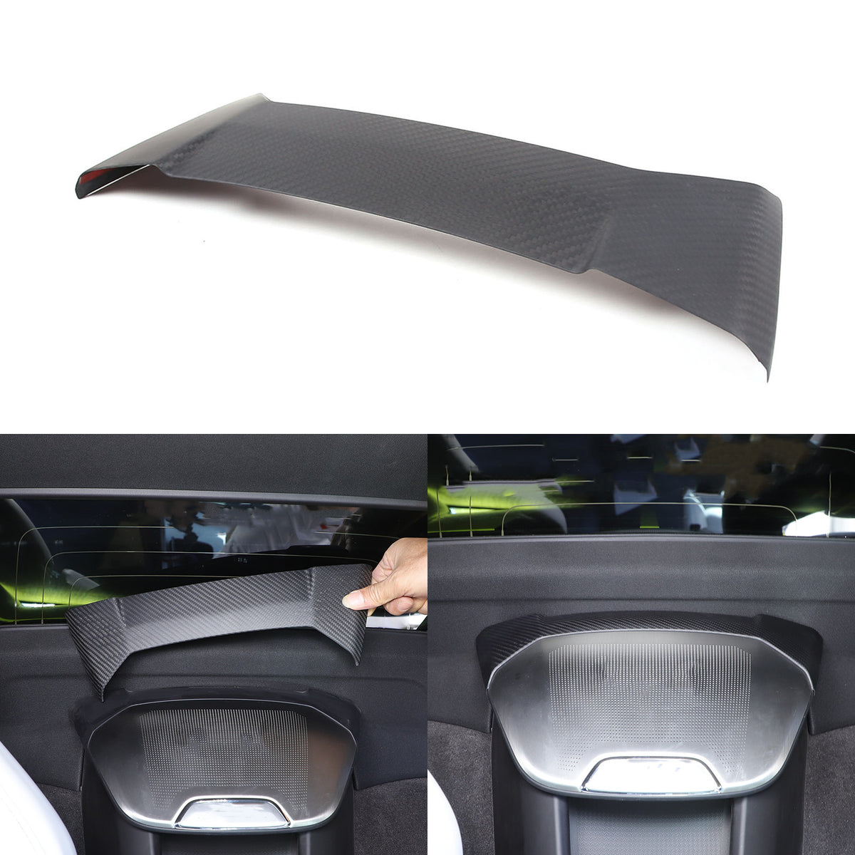 Matte Real Dry Carbon Fiber Interior Decor Trim Cover For Corvette C8 2020+ 62