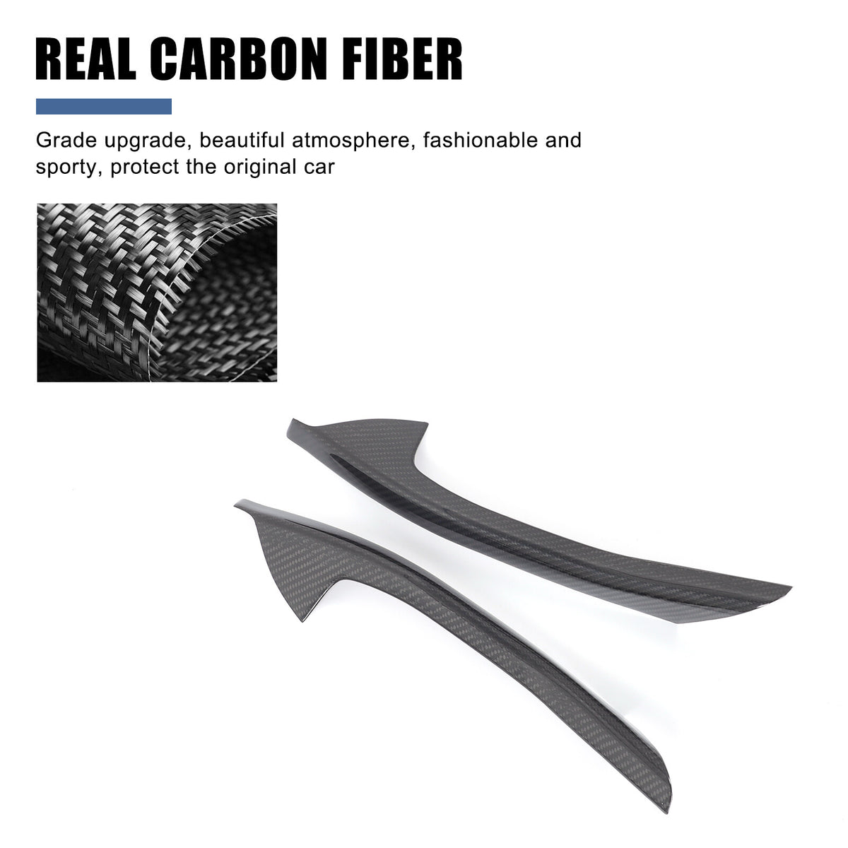 Real Carbon Fiber Window Lift Switch Button Trim Frame For BMW 5 Series G60 24+ 12