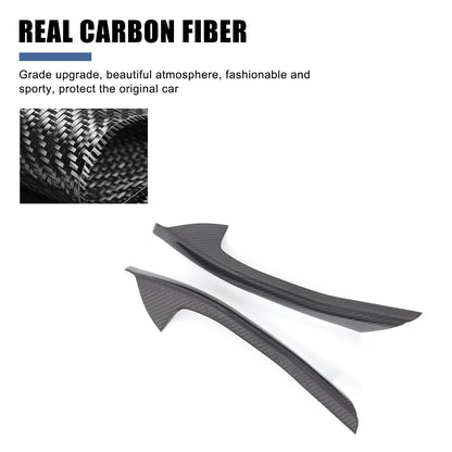 Real Carbon Fiber Window Lift Switch Button Trim Frame For BMW 5 Series G60 24+ 12