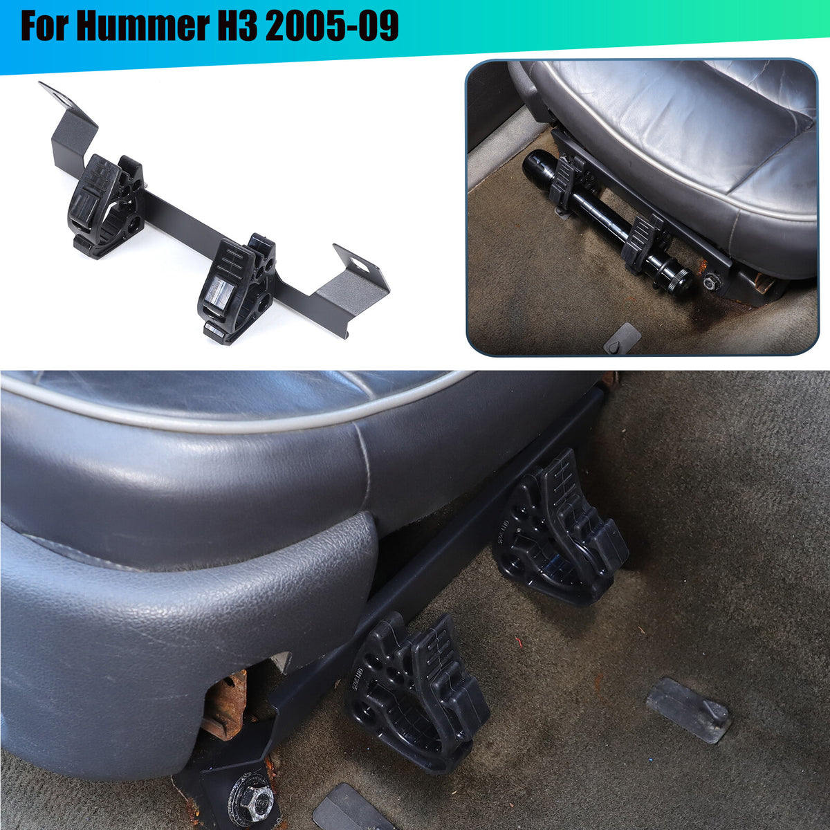 Passanger Side Under Seat Flashlight Holder Bracket Mount For Hummer H3 2005-09 1