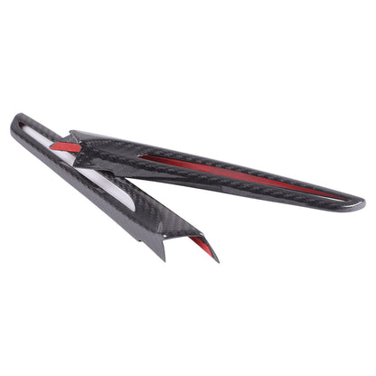 Real Carbon Fiber Exterior Side Fender Trim With Hole For BMW M3 F80 2014-2018 3