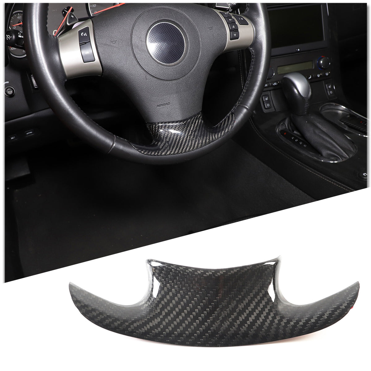 Real Carbon Fiber Interior Center Console trim For Corvette C6 2005-2013 134