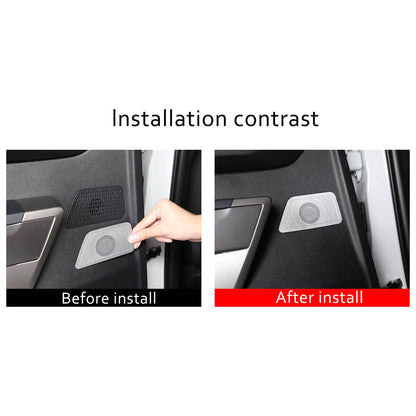 Steel Car Door Speaker Net Cover Tweeter Trim Mesh For Toyota Tun-dra 2022 5