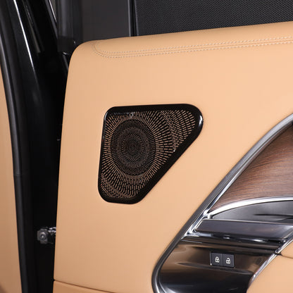 6PCS Black Stainless Door Speaker Trim Cover For LR Range Rover Vogue 2023 11