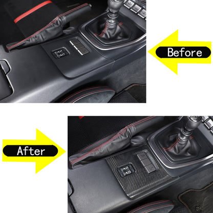 Real Carbon fiber Seat Adjustment Panel Trim for Toyota 86/Subaru BRZ 2022 US 2