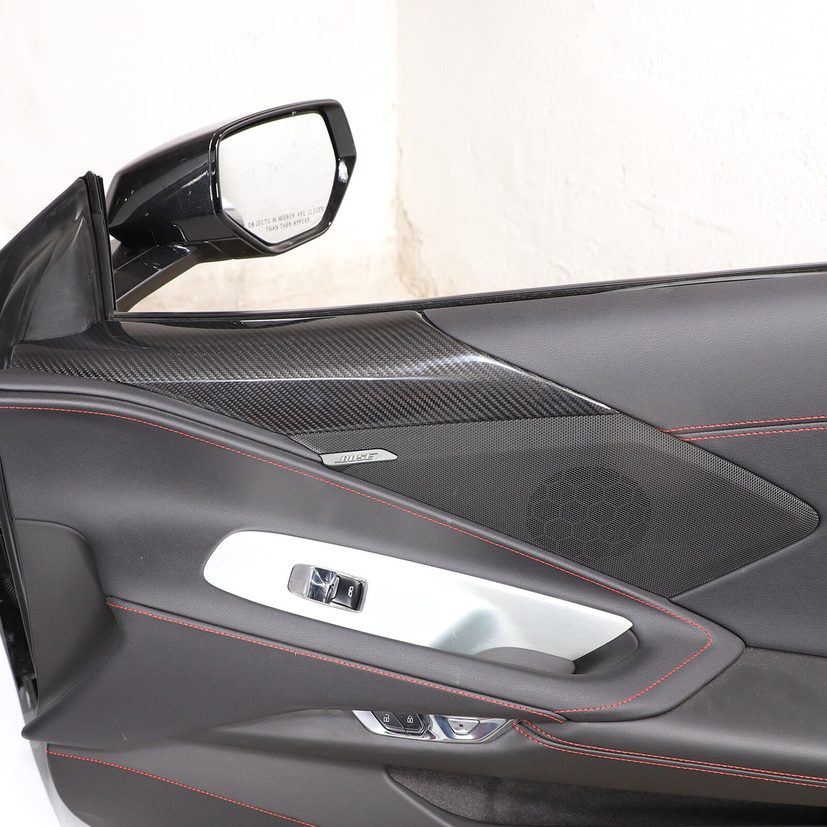 Dry Carbon Fiber Interior Door Panel Trim Cover For Corvette C8 2020-2026 4