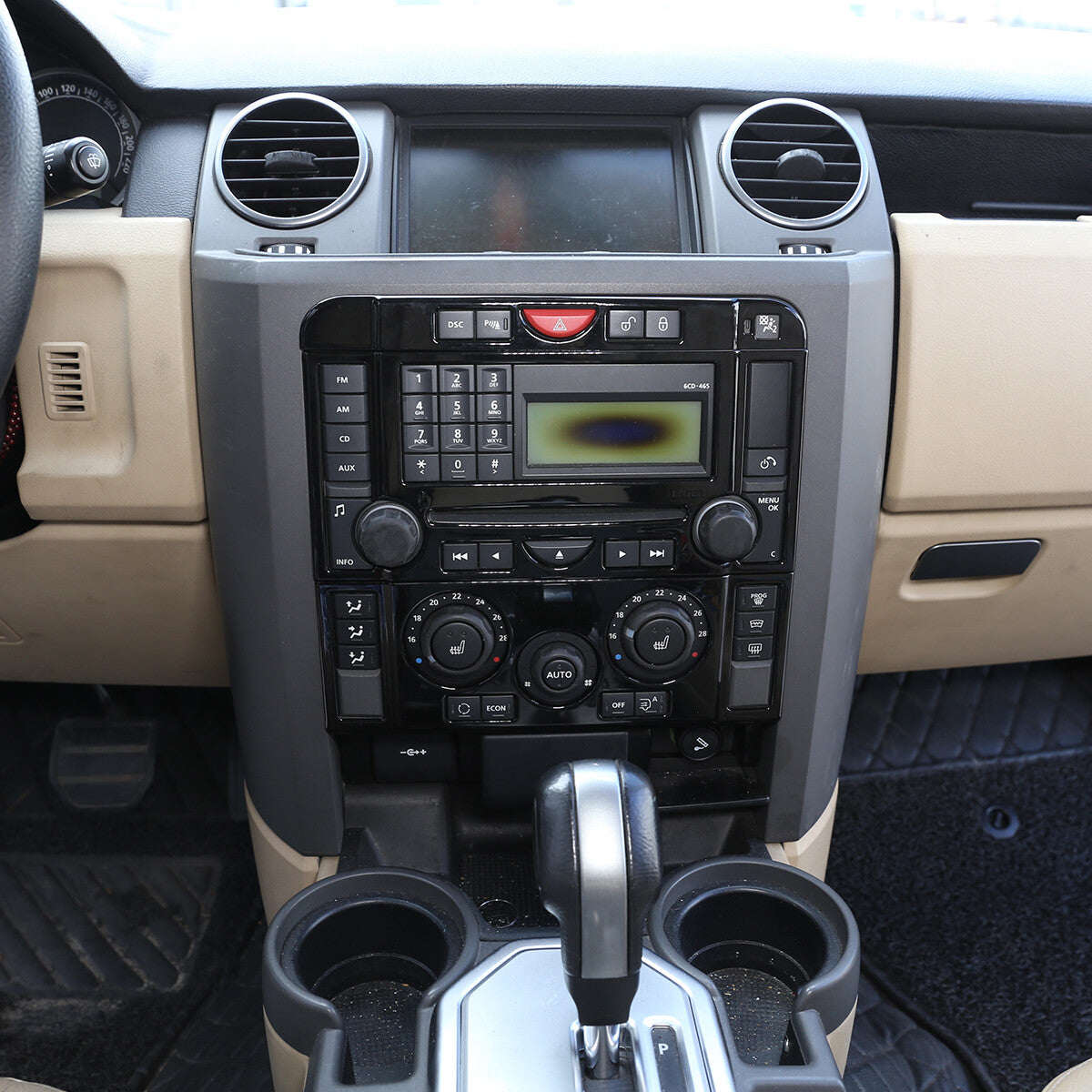 Black ABS Central Control Console Mode Trim For Land Rover Discovery3 04-09 4