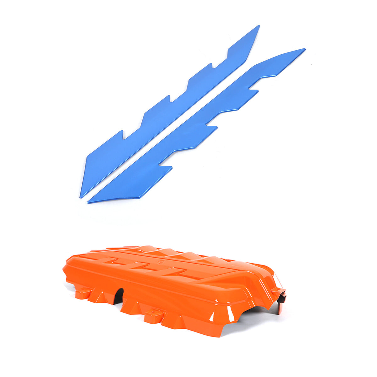 Orange Engine Bay Panel Cover Trim in Edge Blue For Corvette Coupe C8 2020-2026 5
