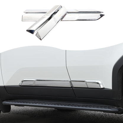 Silver Body Side Door Mouldings Cover Trim For Toyota Land Cruiser LC250 24+ 1