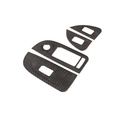 Real Carbon Fiber Window Switch Panel Trim For Alfa Romeo Giulia 952 2017-2020 9