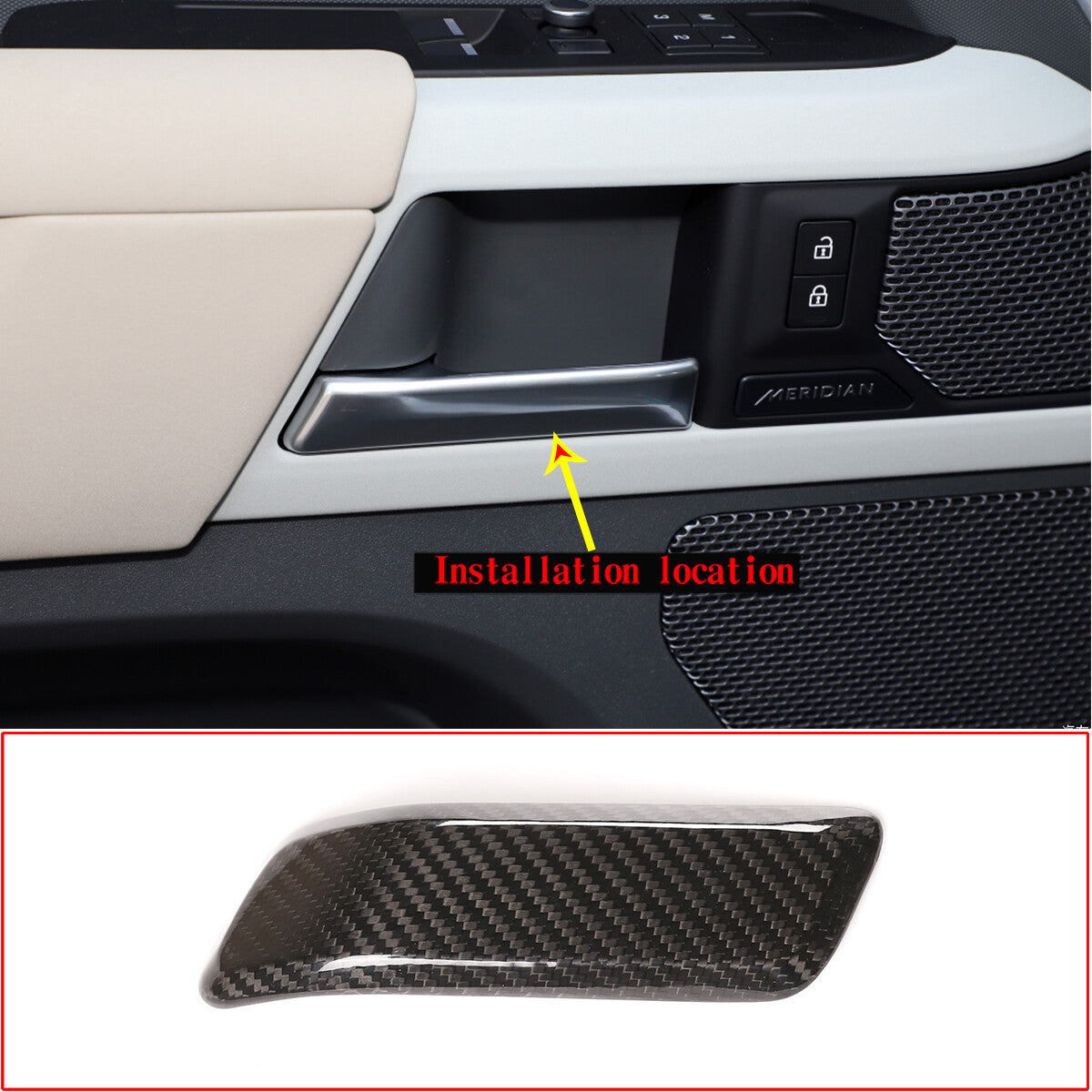 Real Dry Carbon Fiber Full Interior Trim Set For LR Defender 90 110 L663 20-23 26