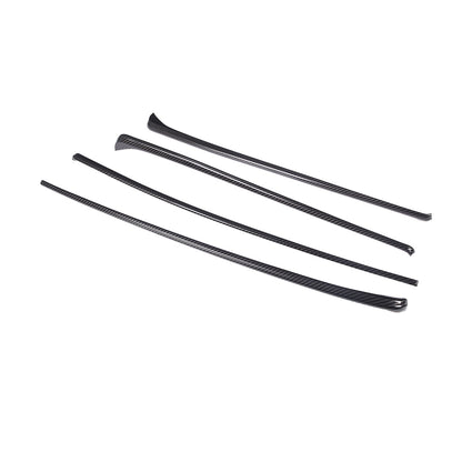 Carbon Fiber Style Inner Door Panel Cover Strip Trim For Toyota Tundra 22-23 US 9