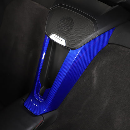 Blue Real Carbon Fiber Full Interior Set Decor Trim Kit for Corvette C8 20-25 - Variants 16-20 19