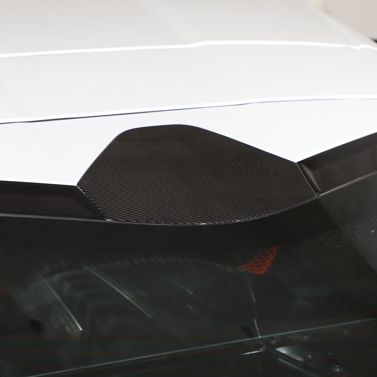 Real Carbon Fiber Rear Window Decklid Cover For Corvette C8 Coupe 2020-26 US 4
