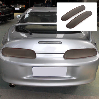 Smoked ABS Tail Light Smoke Housing Cover Trim for Toyota Supra 1993-2002 19