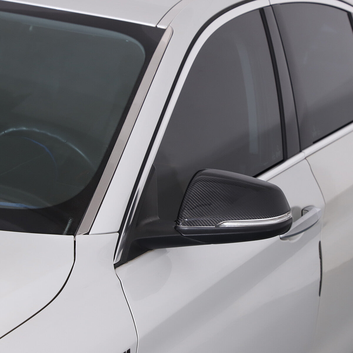 Real Carbon Fiber Wing Mirror Rearview Cover Trim For BMW X1 X2 2016-19 3