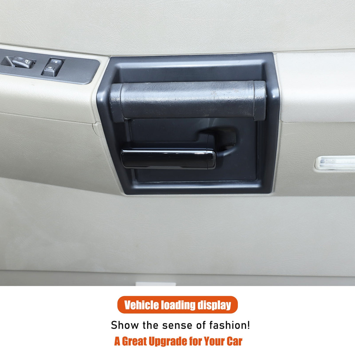 Glossy Piano Black ABS Interior Door Handle Trim For Hummer H2 2003-2007 US 17