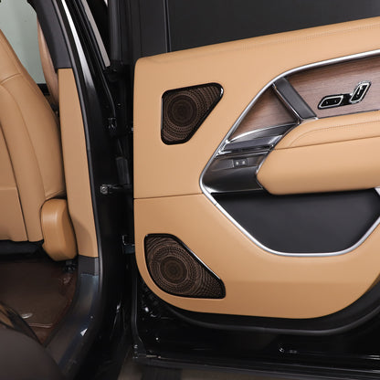 6PCS Black Stainless Door Speaker Trim Cover For LR Range Rover Vogue 2023 9