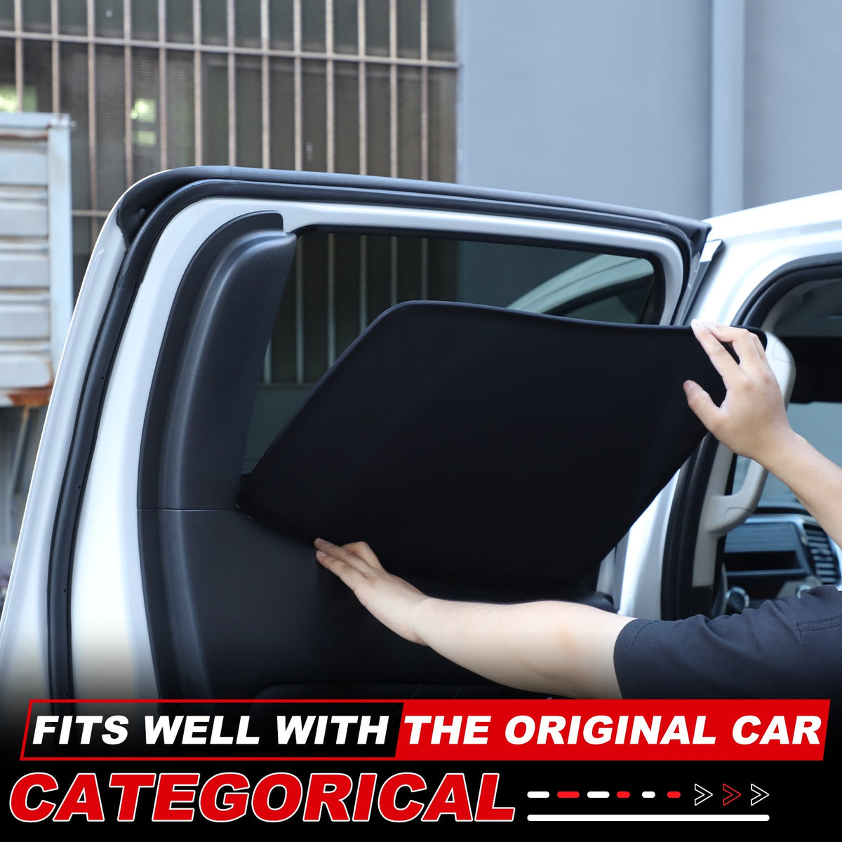 Front Rear Window Sun Shade Cover Mesh Shield For Mitsubishi L200 Triton 2015-23 5