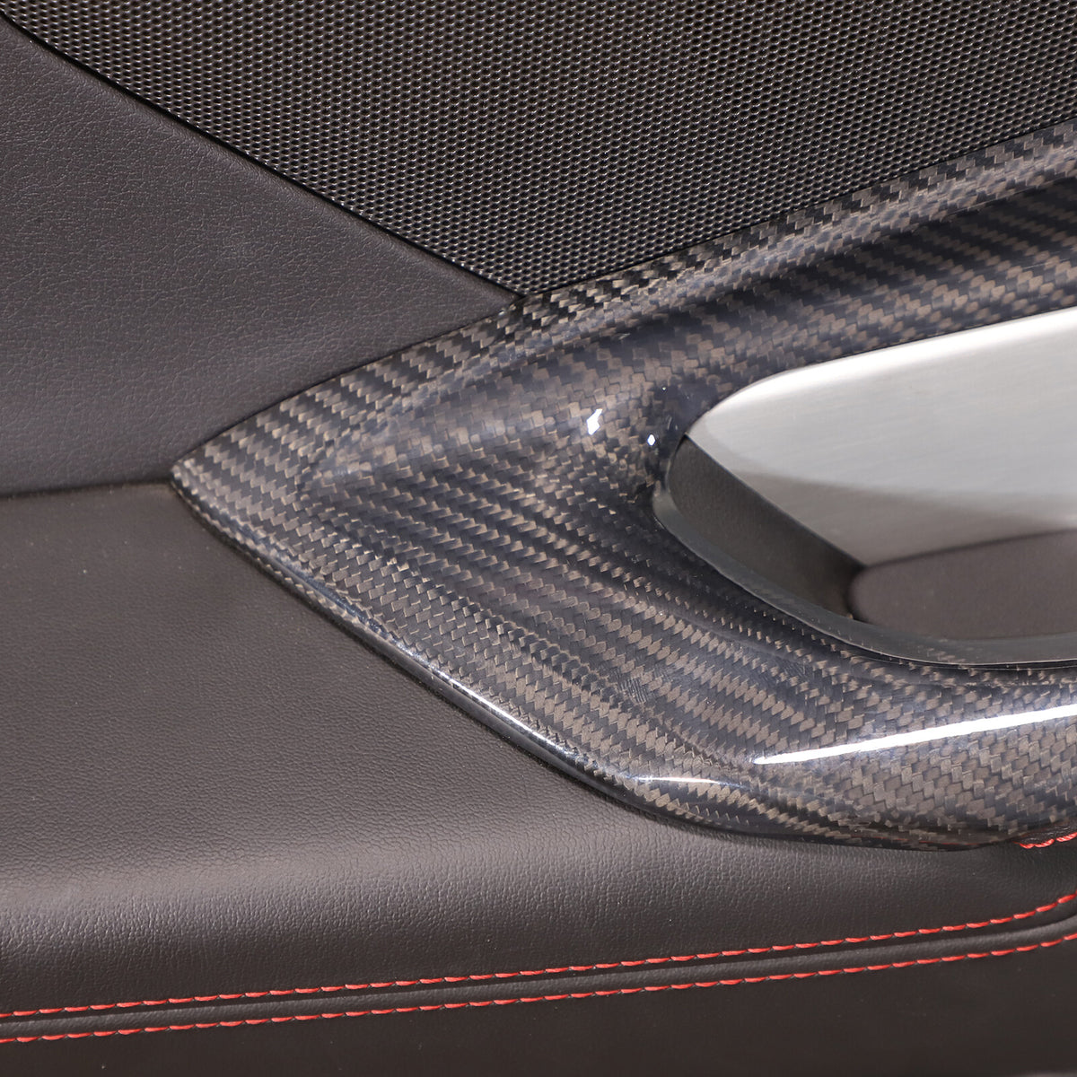 Carbon Upper Door Panel Cover Interior For Corvette C8 Stingray Z06 Z51 2020-26 5