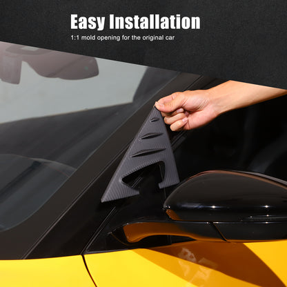 Matte Real Carbon fiber Window A Pillar Triangle Cover Trim for Lotus EMIRA 21+ 15