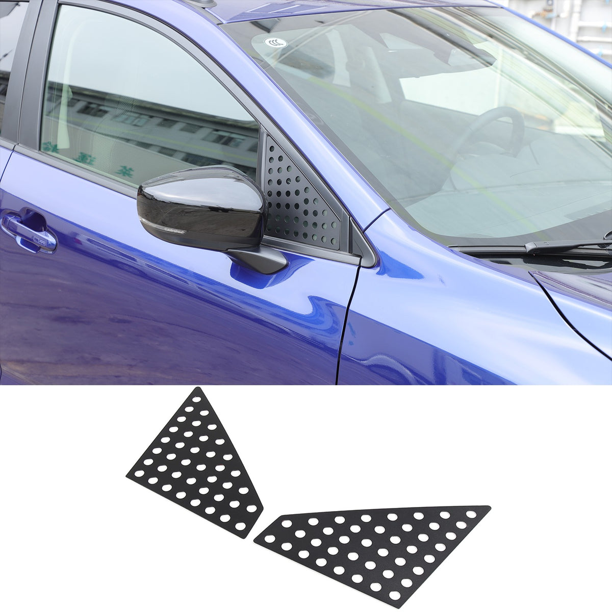 Exterior Rear Quarter Door Window Pillar Trim Kit For Subaru Crosstrek 2024+ 10