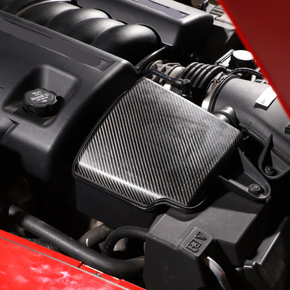 Real Dry Carbon Fiber Intake Manifold Cover Engine Set For Corvette C6 2005-13 15