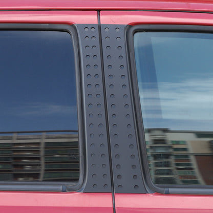 Black Aluminum Alloy Window Center Pillar Trim Panel For Toyota Tacoma 2016-23 8