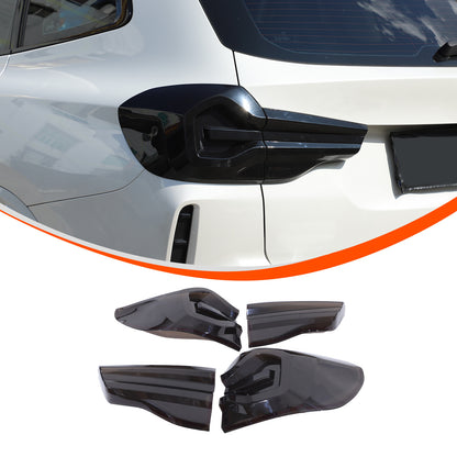 Smoked Black Rear Tail Light Guard Decor Cover Trim Bezels For BMW X3 G01 22-24 3