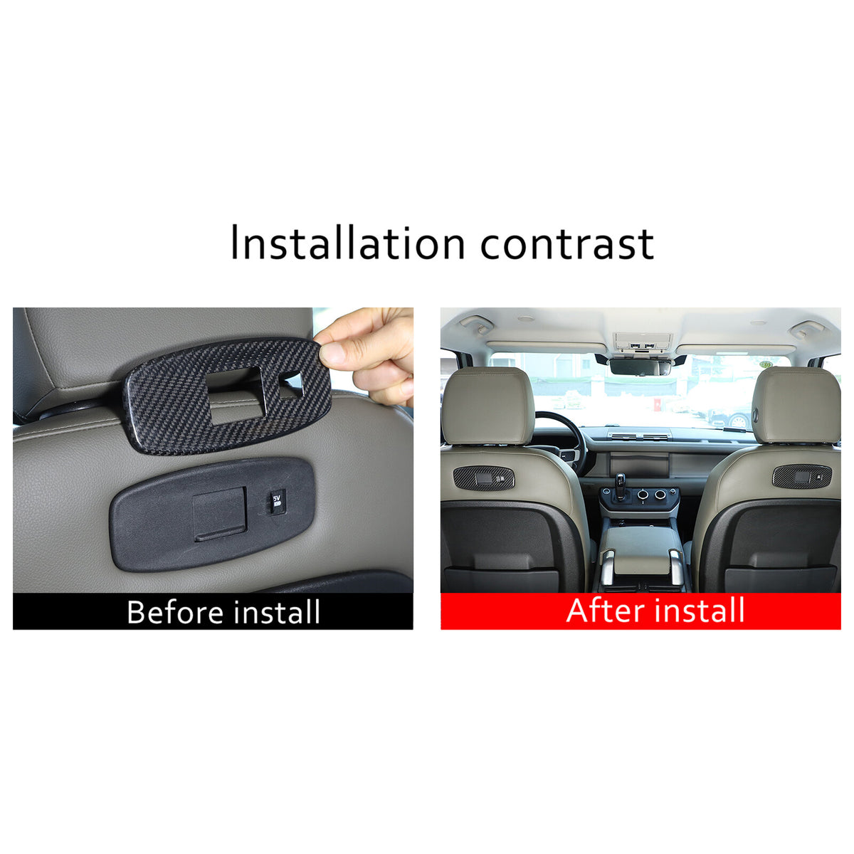 Real Dry Carbon Fiber Full Interior Trim Set For LR Defender 90 110 L663 20-23 196