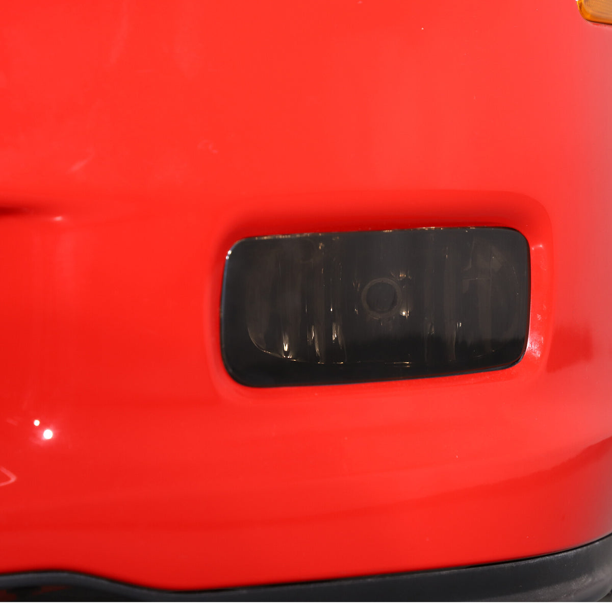 Smoked Black Front Headlight & Rear Tail Light Cover Trim For Corvette C6 05-13 16