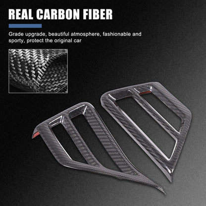 Real Carbon Fiber Side Air Vent Frame Trim For BMW 3 4 330i 430i G20 G21 25+ US 8
