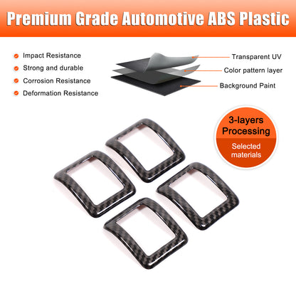 ABS Carbon Fiber Interior Decor Trim Cover For Cadillac Escalade 2007-14 11