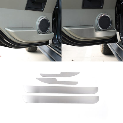 4PCS Silver Steel Inner Door Anti-Kick Panel Sticker Trim For Hummer H2 03-07 3