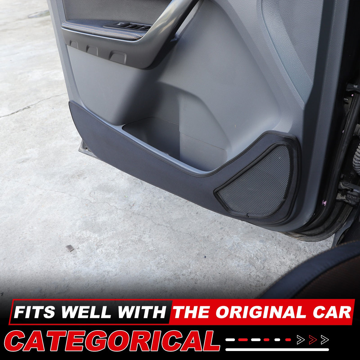 Door Side Anti-Kick Anti-Dirty Guard Cover Trim For Ford Ranger T7 T8 2015-2021 8