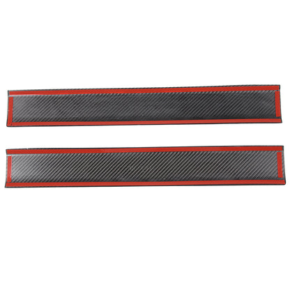 Real Carbon Fiber Car Door Sill Protector Step Trim For Tesla Model S 2023-24 4