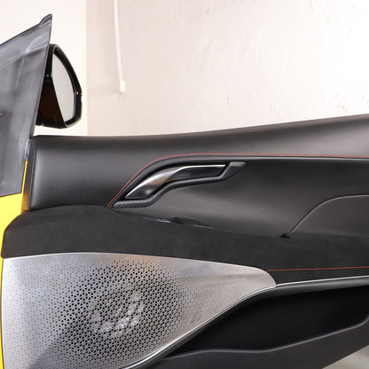 Matte Real Carbon Fiber Interior Door Handle Cover Trim For Lotus EMIRA 2021-25 9
