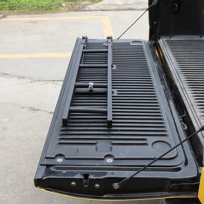 Black Alloy Truck Step Stair Tailgate Foot Ladder for TOYOTA TUNDRA 2007-2021 8