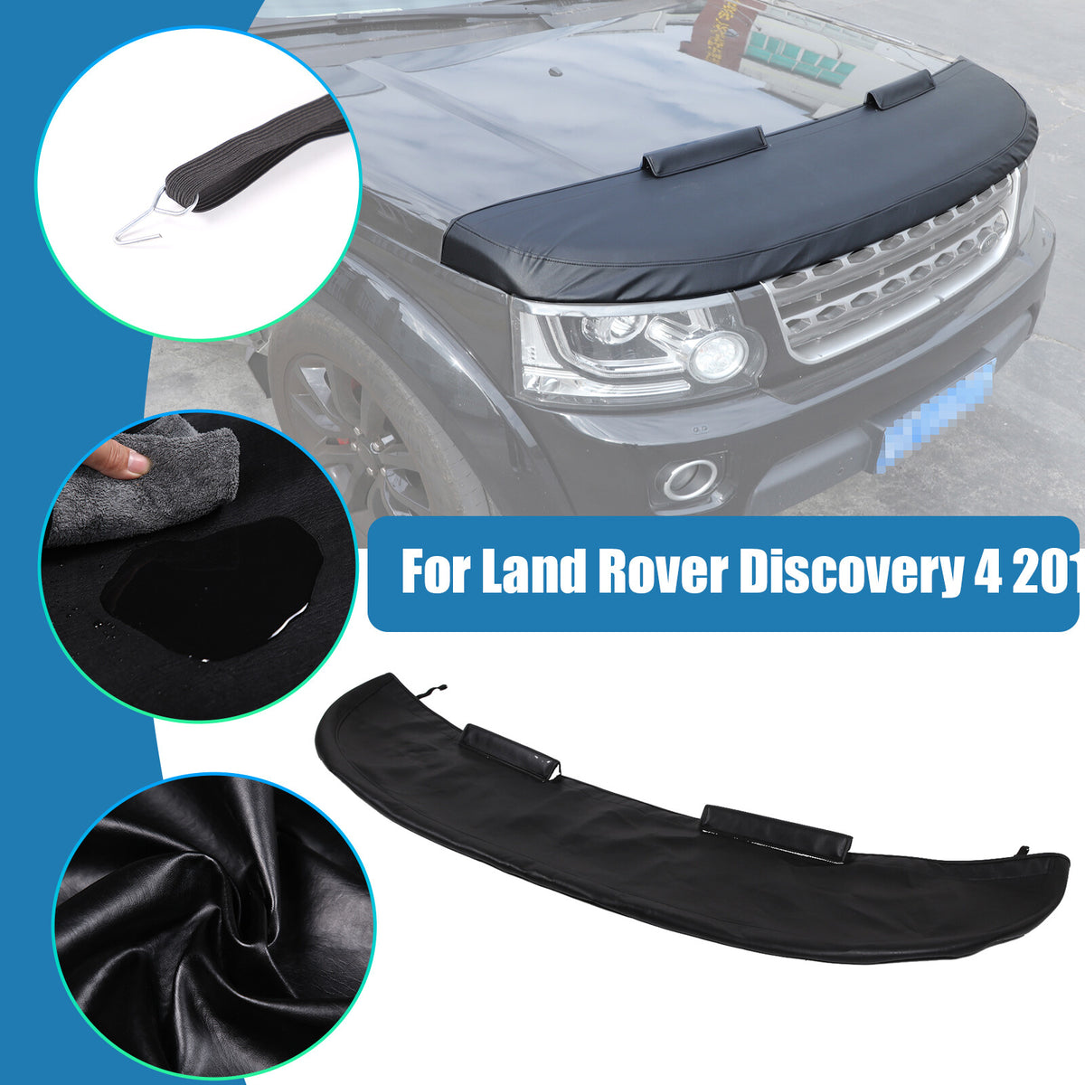 Car Bonnet Hood Bra Protector Mask Cover For Land Rover Discovery 3&4 04-16 US 1