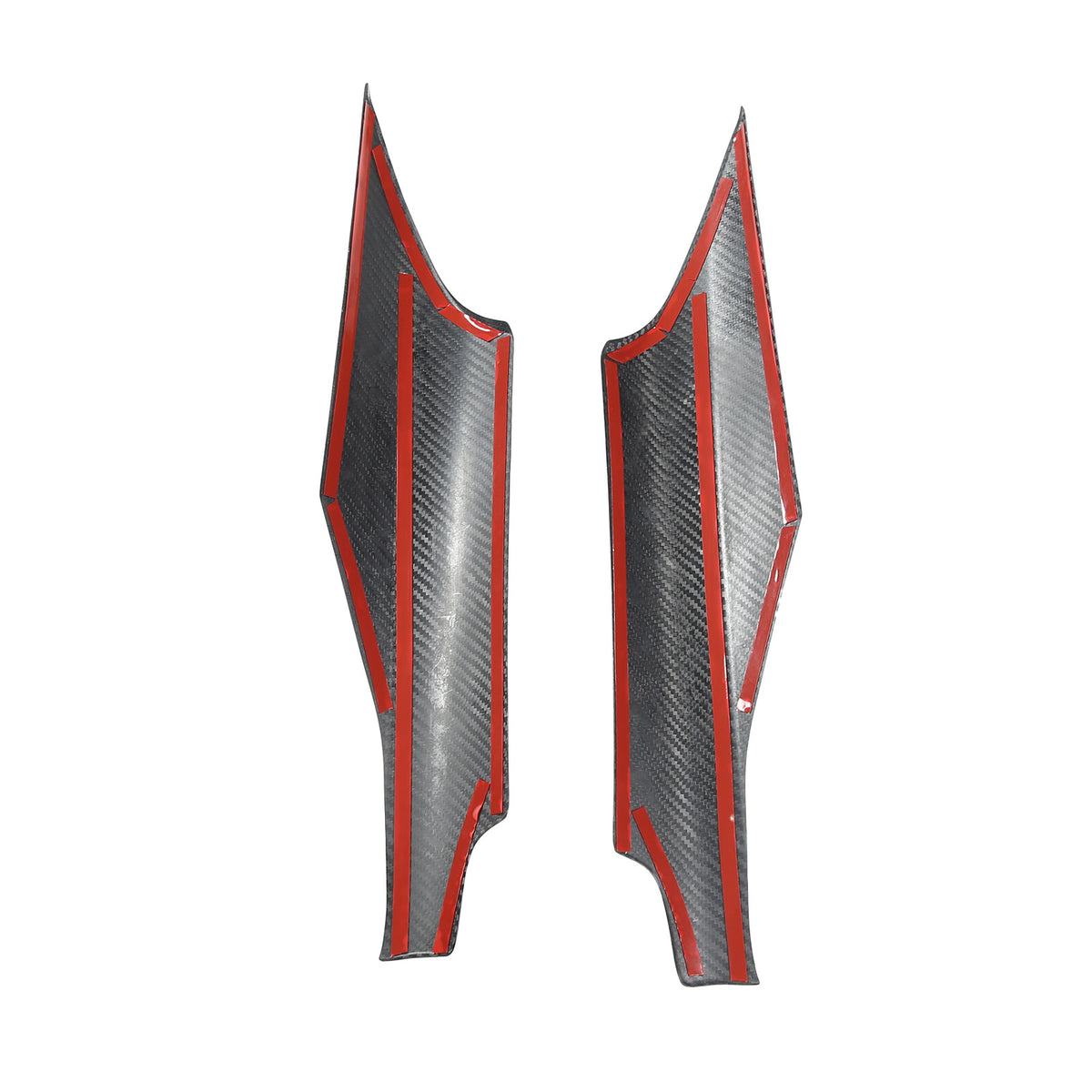 Forged Carbon Fiber Window Glass Door Upper Panel Trim For Corvette C8 2020+ US 14