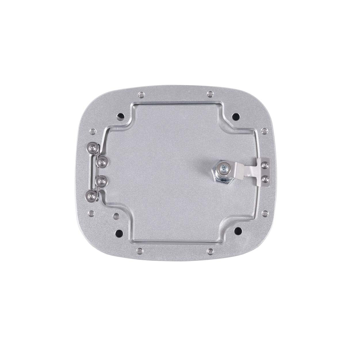 Silver Locking Fuel Door Gas Tank Cap Cover Aluminum For Toyota FJ Cruiser 07-21 11