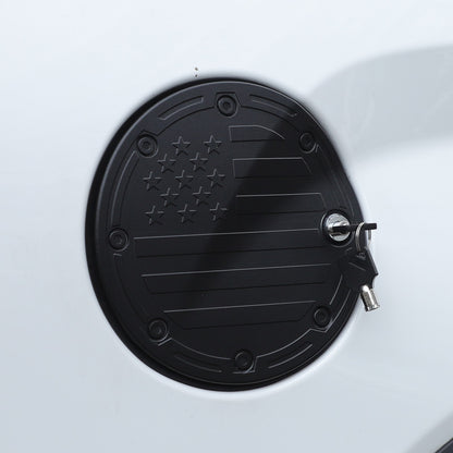 US Flag Alloy Fuel Tank Anti-Theft Lock Cover Gas Cap For Toyota Tundra 22+ US 17