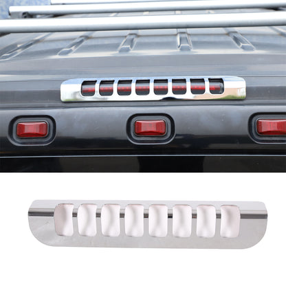Silver Alloy 3rd High Mount Brake Light Trim Cover For Hummer H2 2003-2009 2