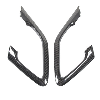 Real Carbon Fiber Interior Door Handle Cover Trim For Nissan R35 GT-R GTR 23