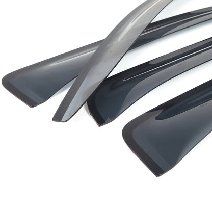 Black Window Rain Guards Visor Rain Guard Wind Deflectors For Nissan Titan 16-23 16